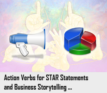 Star Interview Action Words Image.